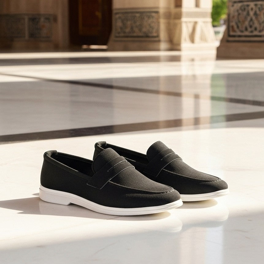 Premium Black Suede Loafer