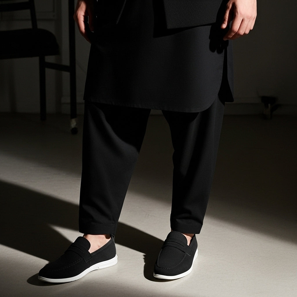 Premium Black Suede Loafer
