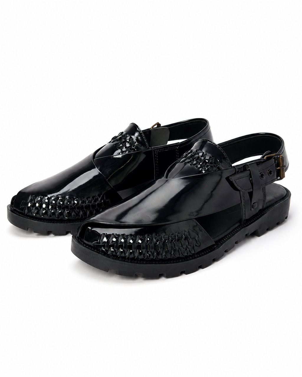 Naqsh Weave Peshawari Chappal by Pehnaan