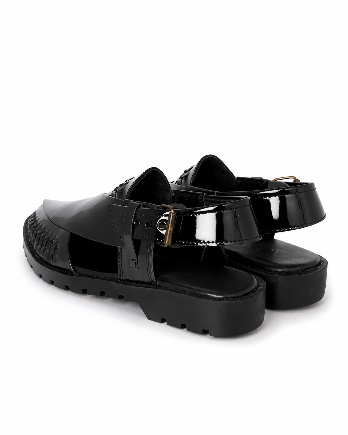 Naqsh Weave Peshawari Chappal by Pehnaan