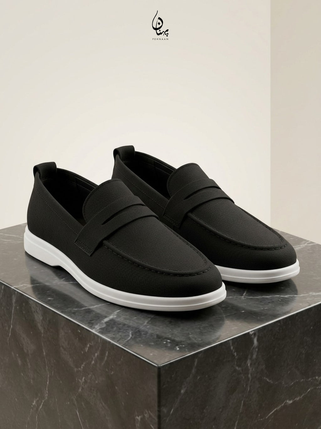 Premium Black Suede Loafer