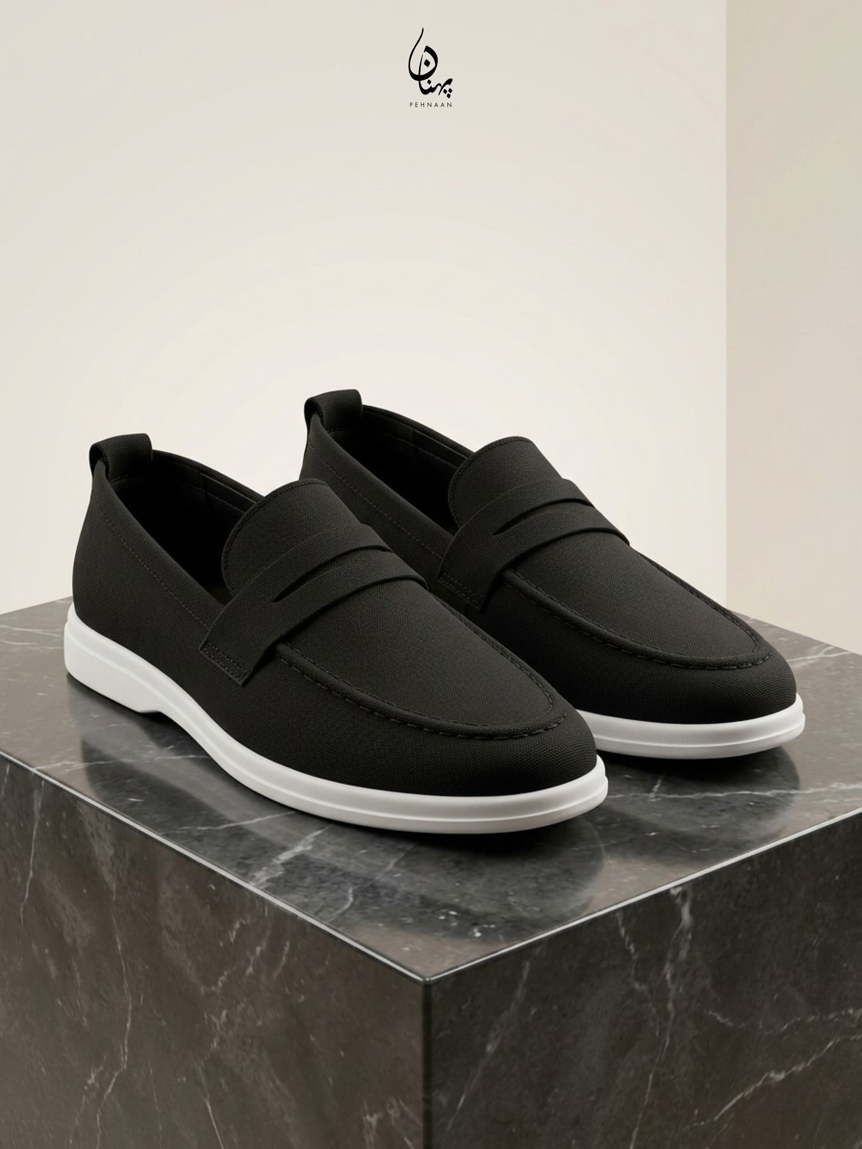 Premium Black Suede Loafer