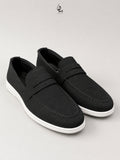 Premium Black Suede Loafer