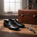 Sleek Black Formal Premium Handmade Loafer