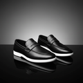Men’s Sleek Black Formal Hybrid Loafer | Hand-Stitched Artisan Detail – Versatile Daily Wear Comfort